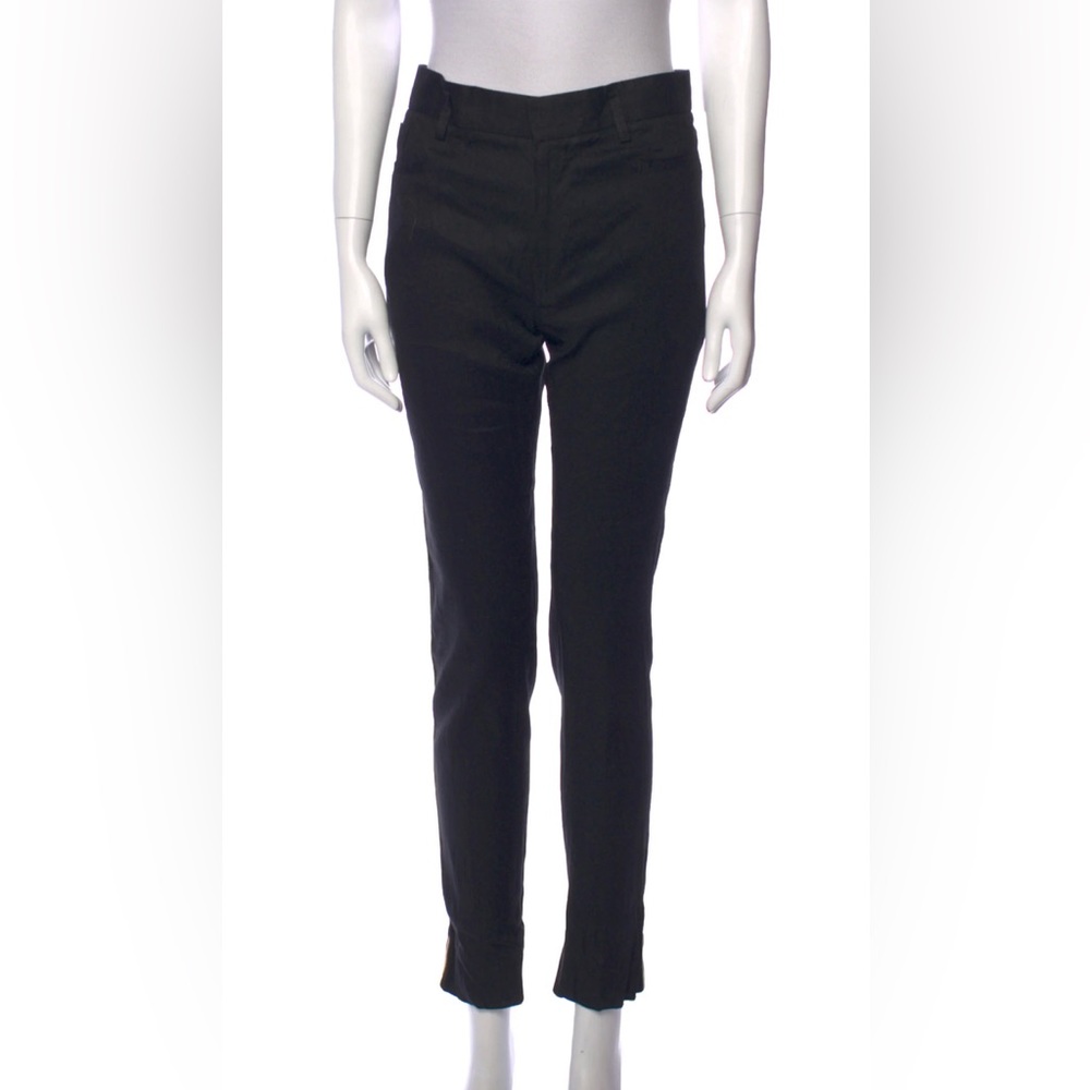 Haider Ackerman Black with Yellow Trim New With Tag Cotton Pants